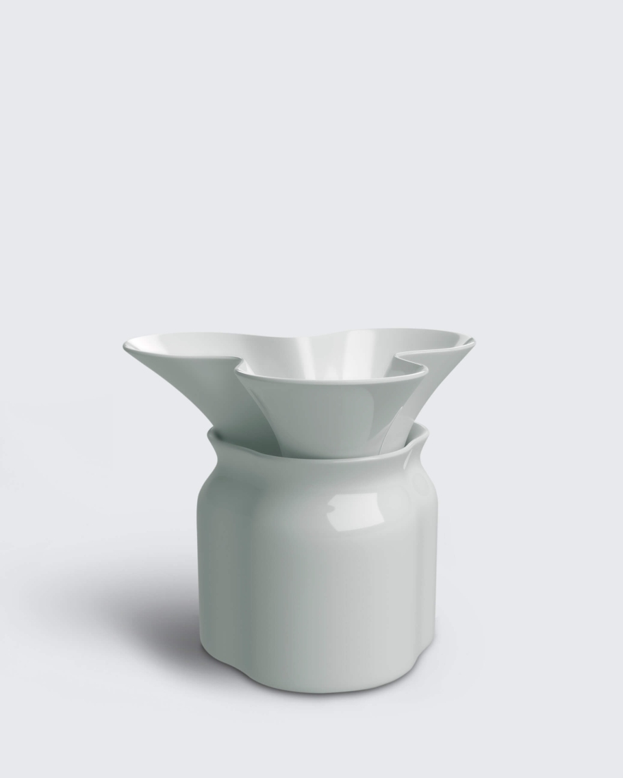 Mazzo Blue - 3 Leafs, Pure White